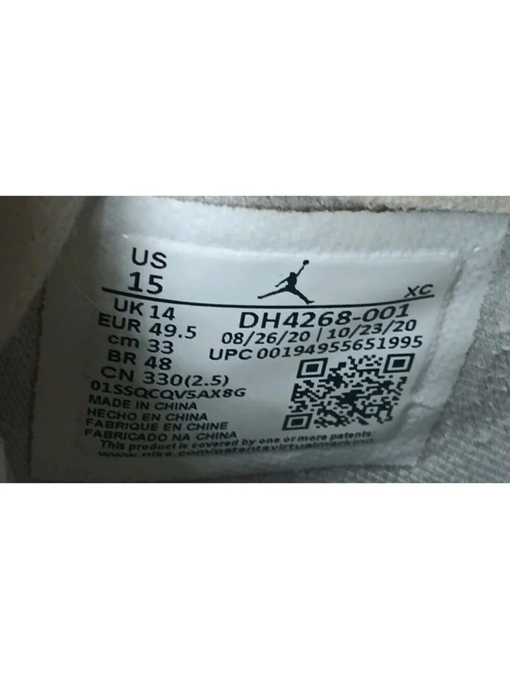 Air Jordan 1 Zoom Comfort London - Mens Size 15 Shoes Sneakers DH4268-001 Hi-Top